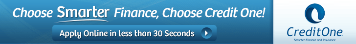 Choose Smarter Finance, Choose Credit One — apply online in less than 30 seconds